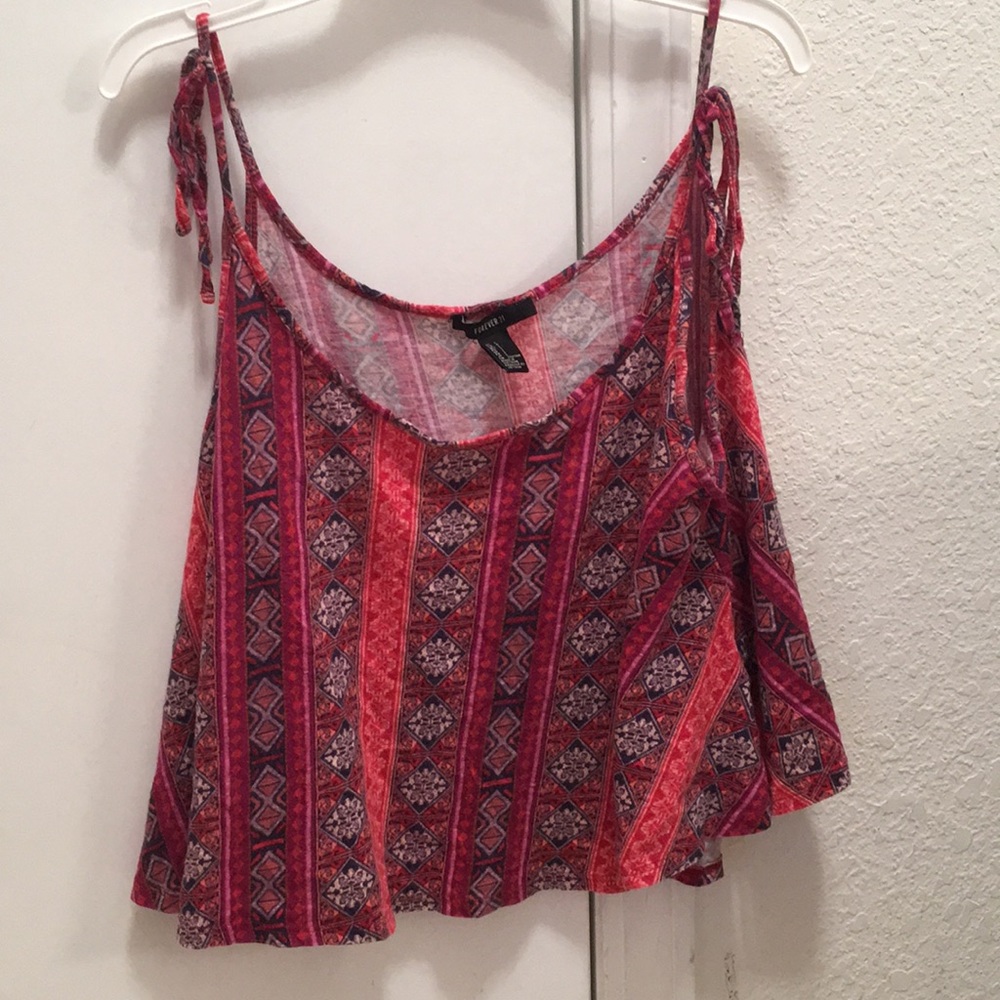 Pink and purple tank top
